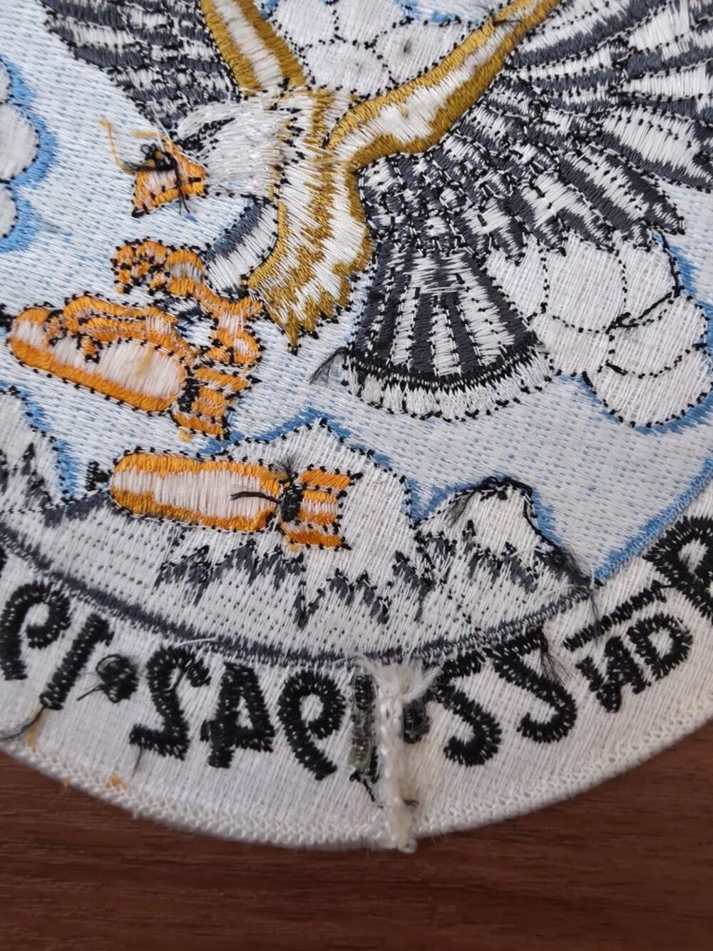 Vintage Embroidered WWII 22nd Bomb Squadron Patch-China-Burma-India 1942-1945 - Picture 3 of 6